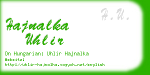 hajnalka uhlir business card